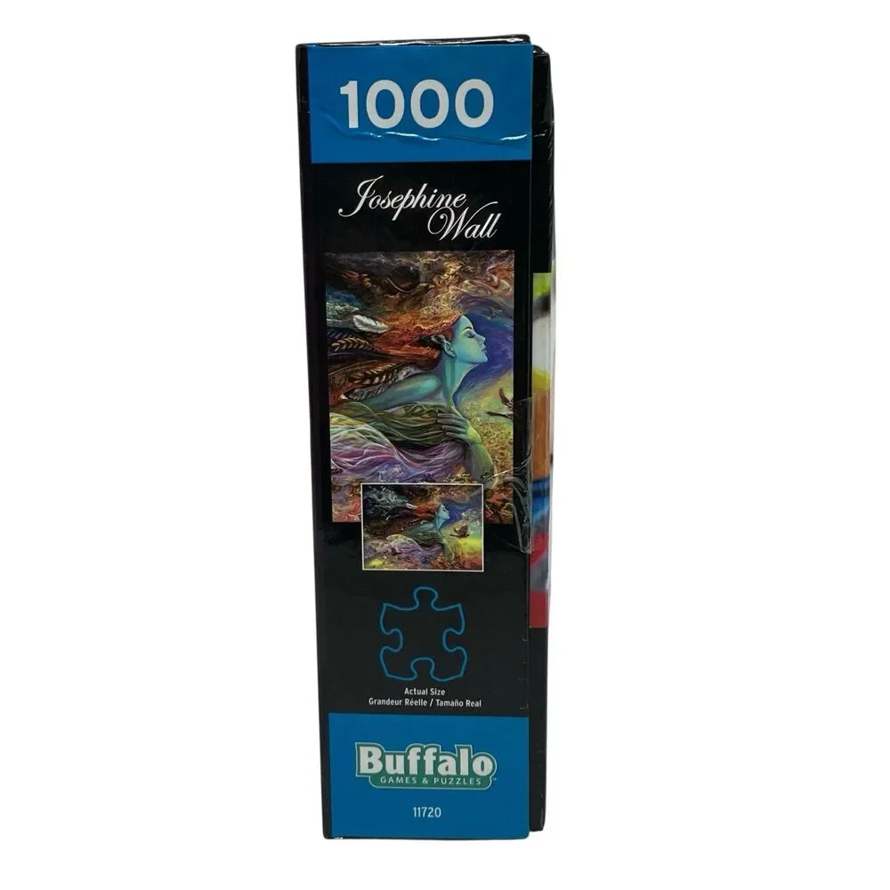 Buffalo Puzzle Spirit Of Flight 1000 Piece Surreal Fantasy Goddess Artwork Birds